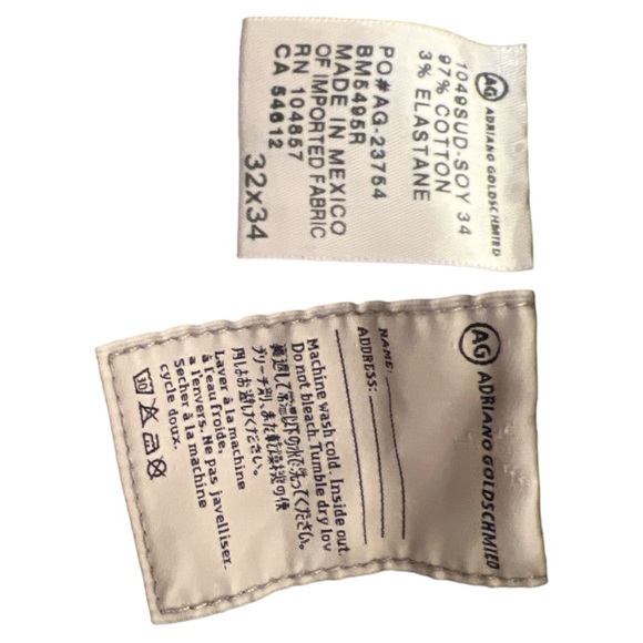 Adriano Goldschmied men’s pants‎ The Protege Straight Leg size 32/34 - Picture 5 of 5